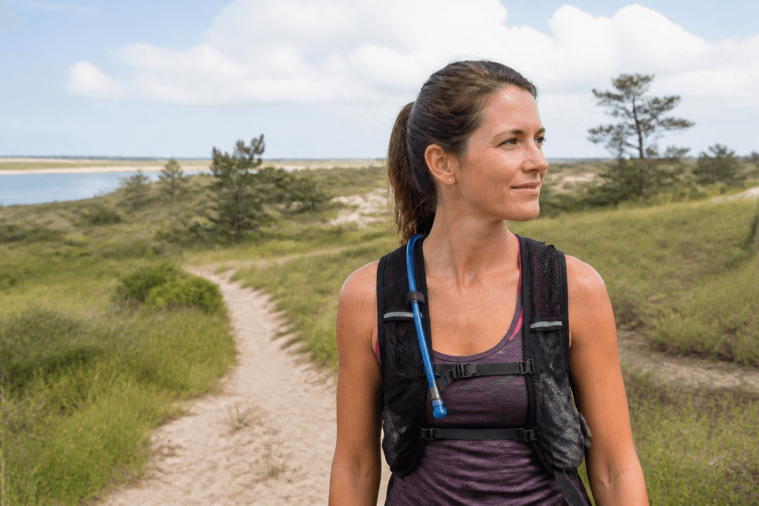 Hydration vest for Assateague hikes — Beach Blog photo, Ocean City, Maryland