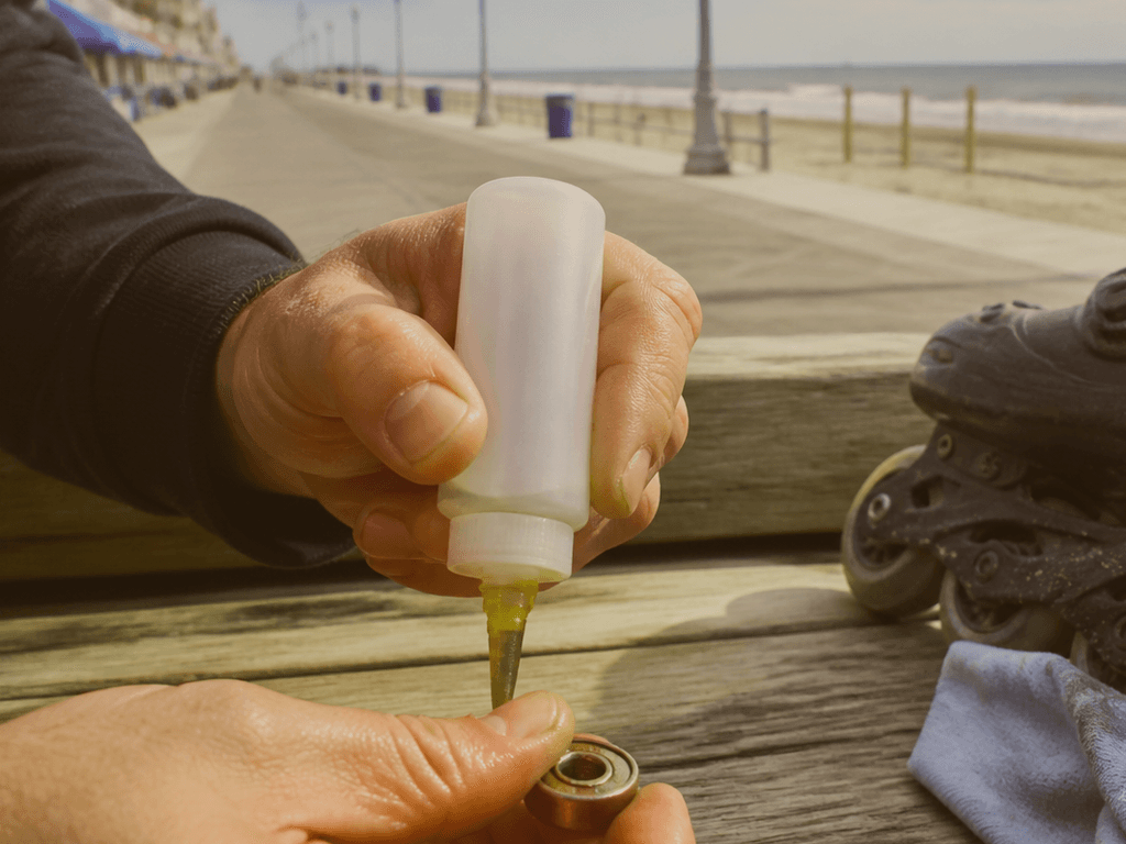 Inline skate bearing oil kit for sandy weeks — supporting Beach Blog photo, Ocean City, Maryland