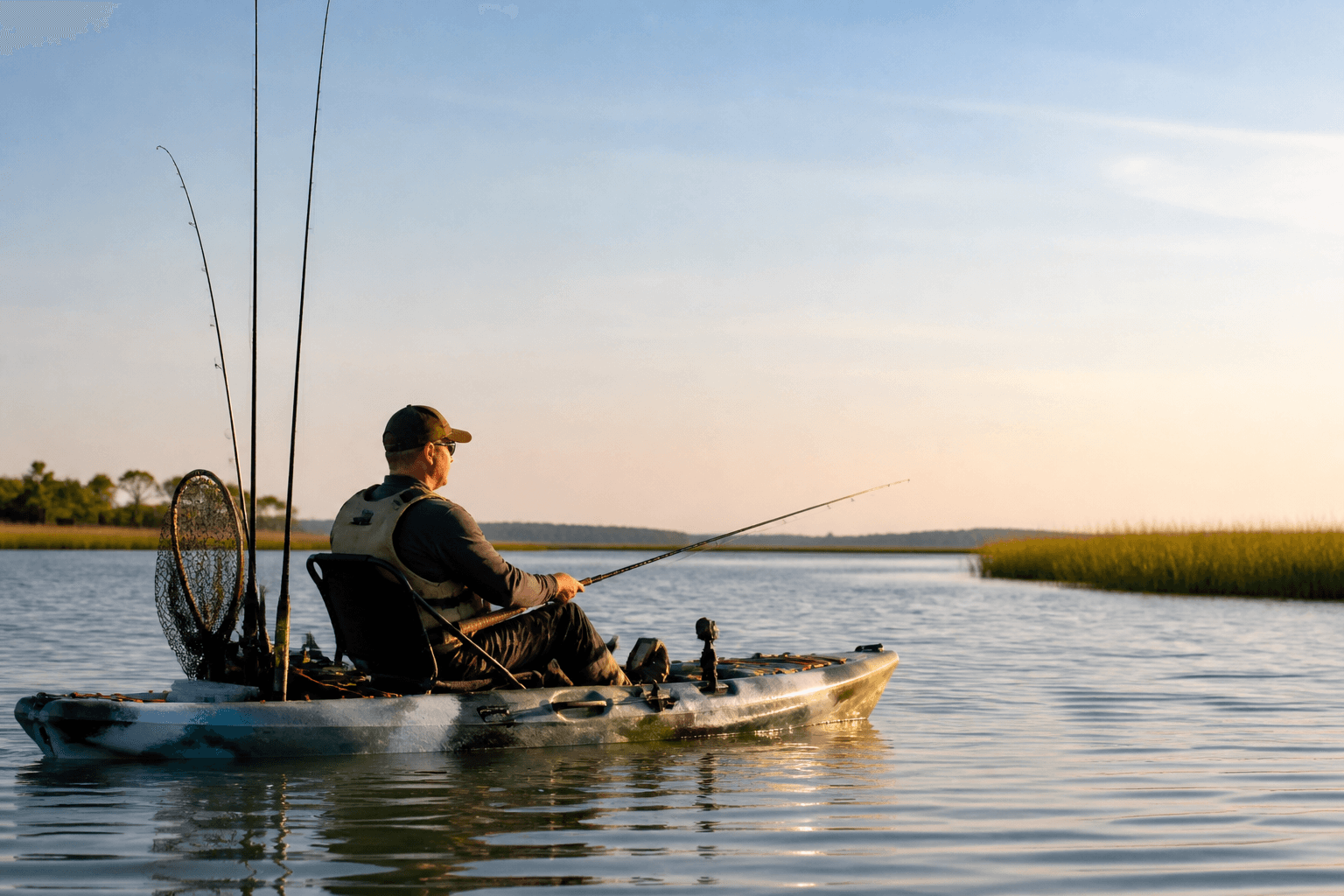 Kayak fishing morning at local pace: light gear, short window, real regs — Beach Blog photo, Ocean City, Maryland