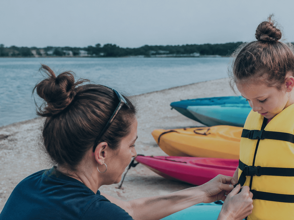 Kayak PFDs: fit them before you pay — supporting Beach Blog photo, Ocean City, Maryland