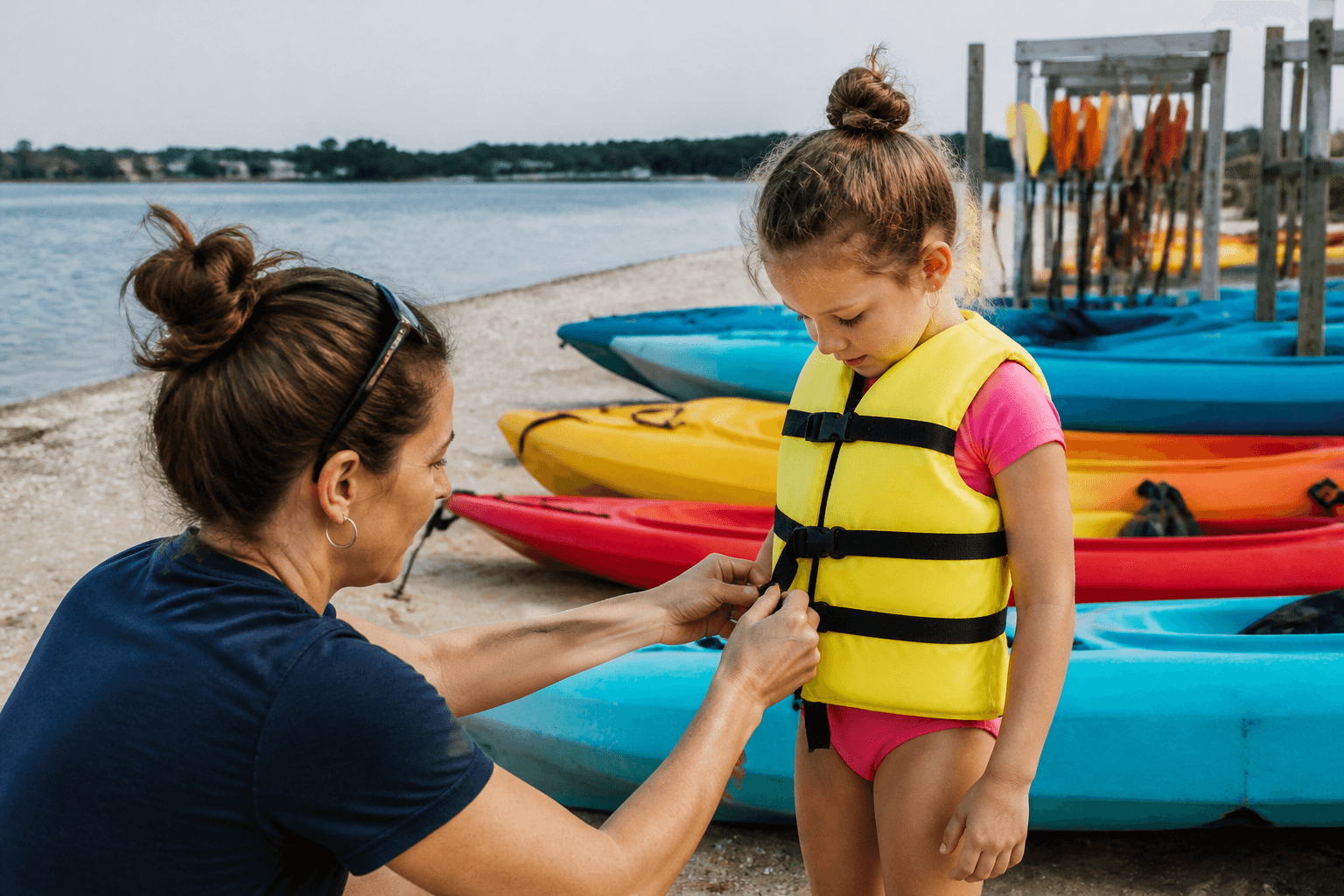 Kayak PFDs: fit them before you pay — Beach Blog photo, Ocean City, Maryland