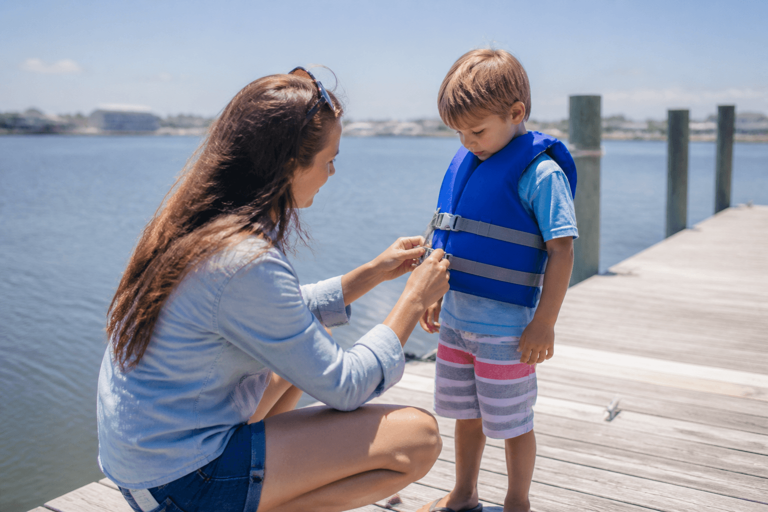 Kids life jacket fit check: snug for the bay, non-negotiable — Beach Blog photo, Ocean City, Maryland