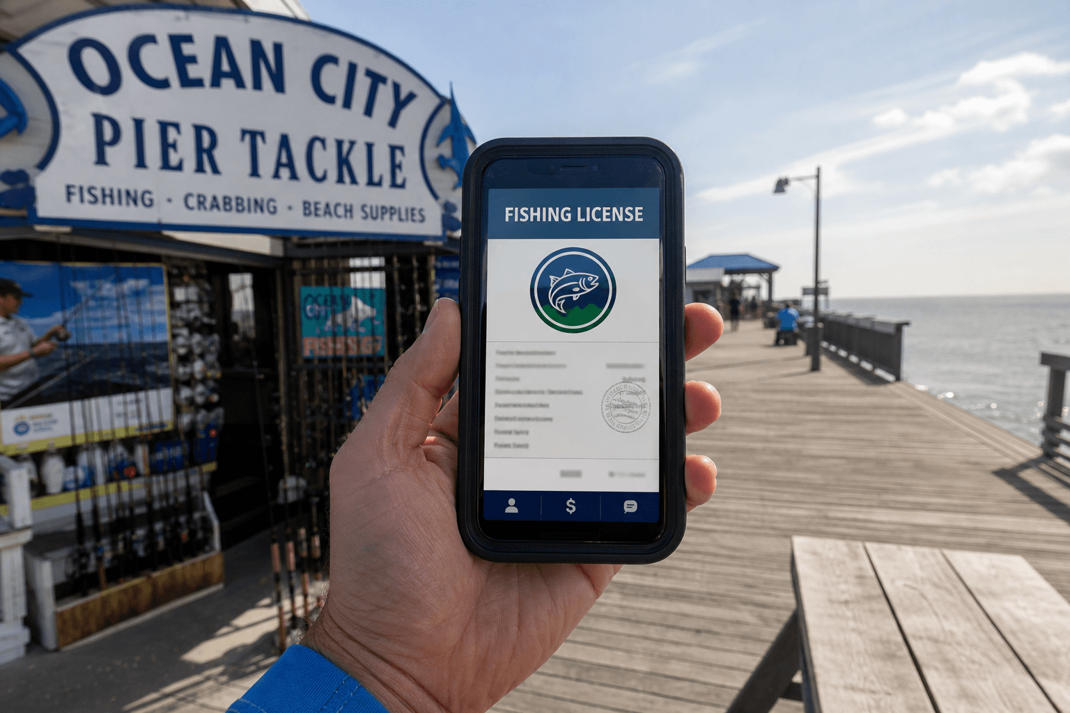 License screenshot before you cast: proof beats pocket panic — Beach Blog photo, Ocean City, Maryland