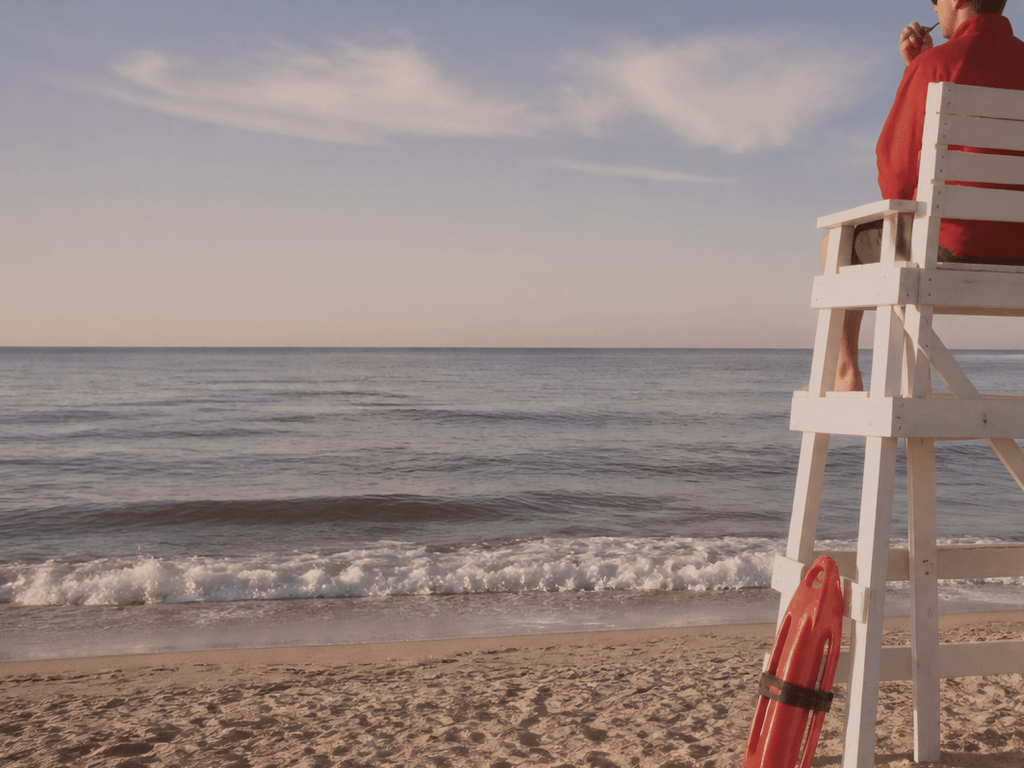 Lifeguard whistle means stop: not optional commentary — supporting Beach Blog photo, Ocean City, Maryland