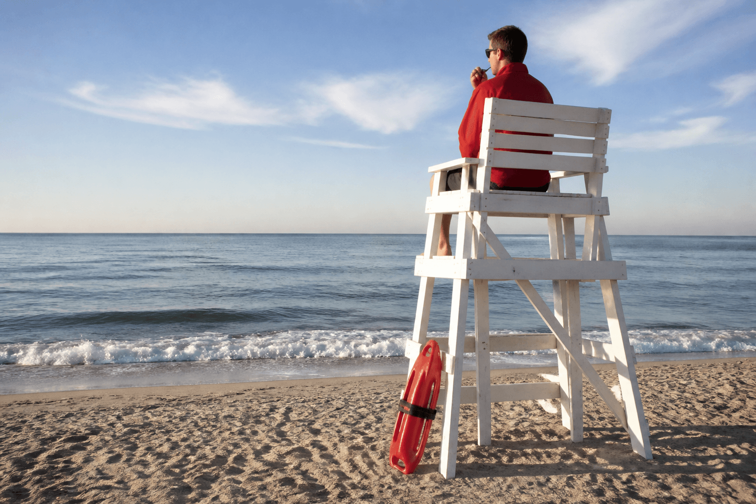 Lifeguard whistle means stop: not optional commentary — Beach Blog photo, Ocean City, Maryland