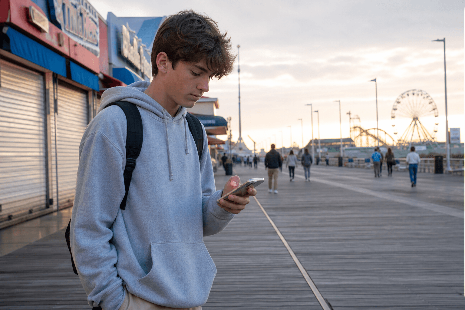Lost phone Boardwalk protocol: track, freeze, meet up—then mourn later — Beach Blog photo, Ocean City, Maryland