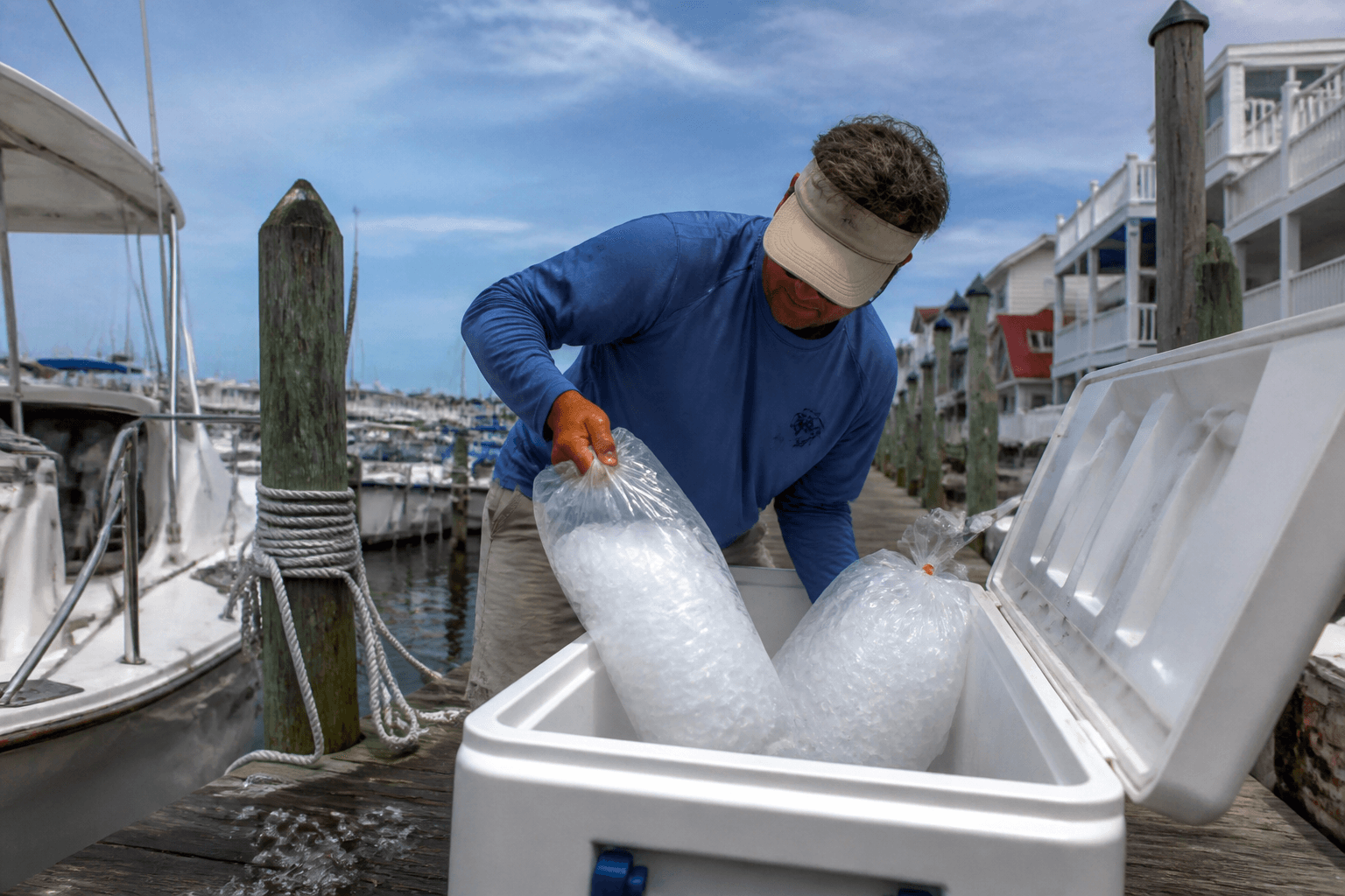 Marina ice bags: double-wrap or soak the car — Beach Blog photo, Ocean City, Maryland