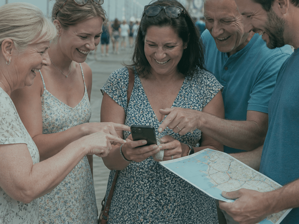 Meetup time, not just a pin: families need both — supporting Beach Blog photo, Ocean City, Maryland