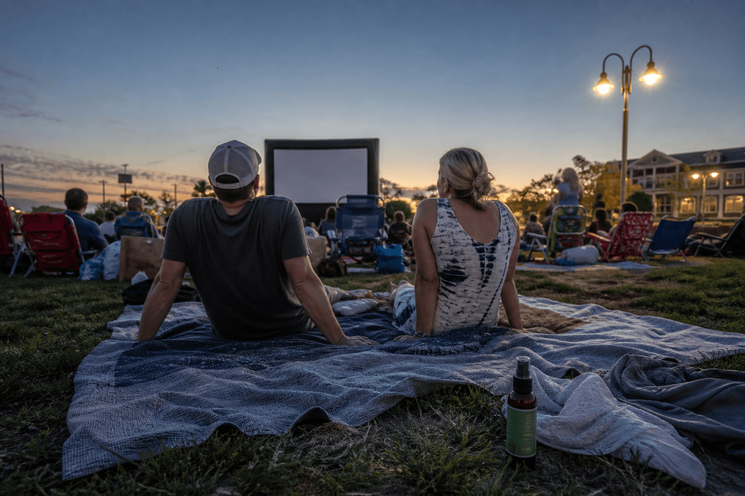 Outdoor movie night bug spray: apply before dusk — Beach Blog photo, Ocean City, Maryland