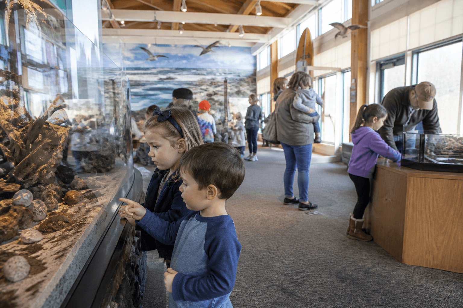 Nature center quiet voices: practice in the parking lot — Beach Blog photo, Ocean City, Maryland