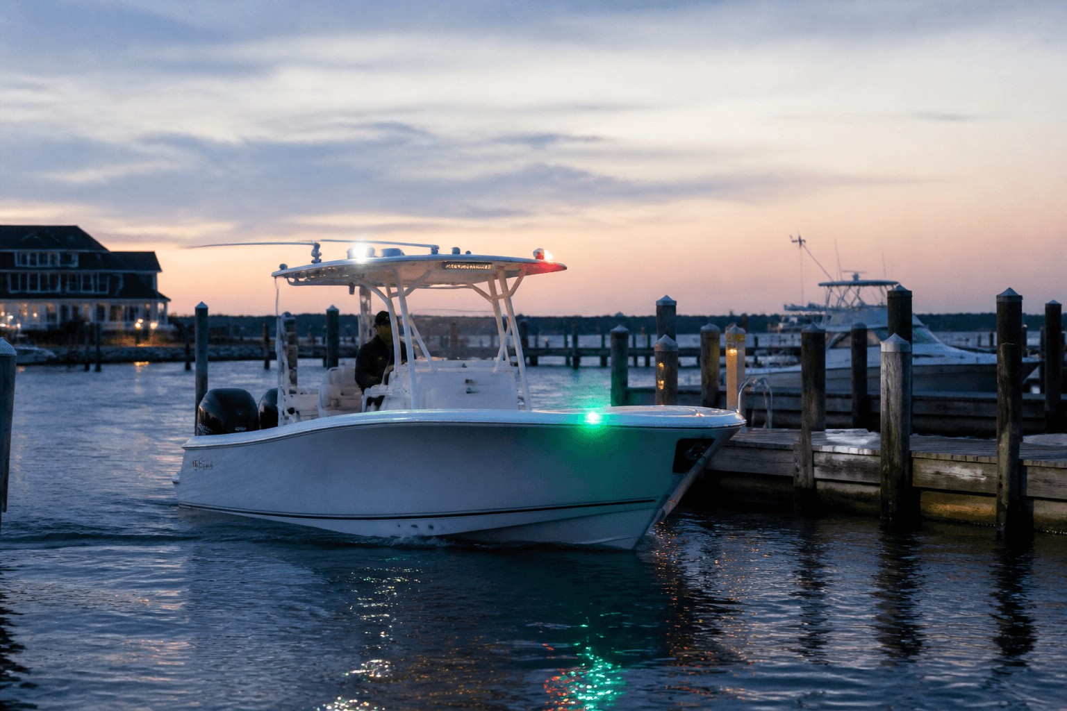 Nav lights: test before dusk, not after dark — Beach Blog photo, Ocean City, Maryland
