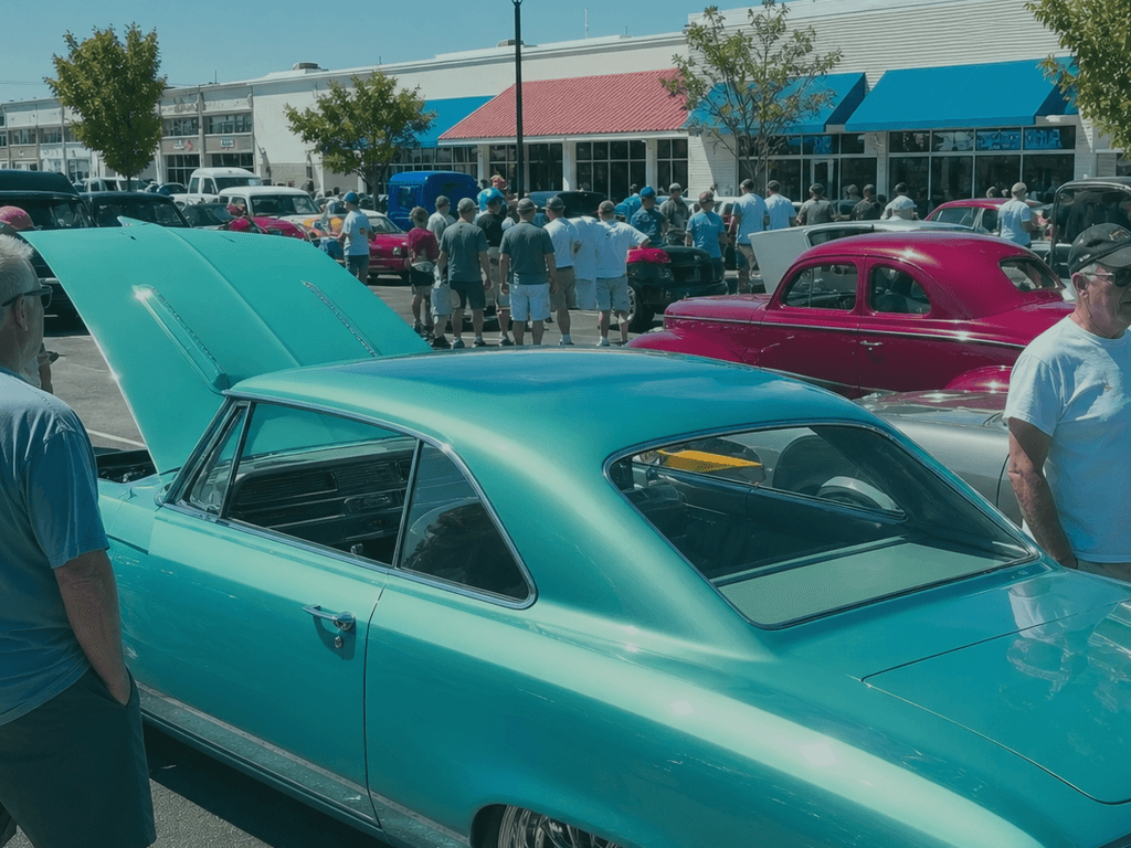OC Cruzers Sundays at Somerset Plaza: a smaller car show habit without a festival pass — supporting Beach Blog photo, Ocean City, Maryland