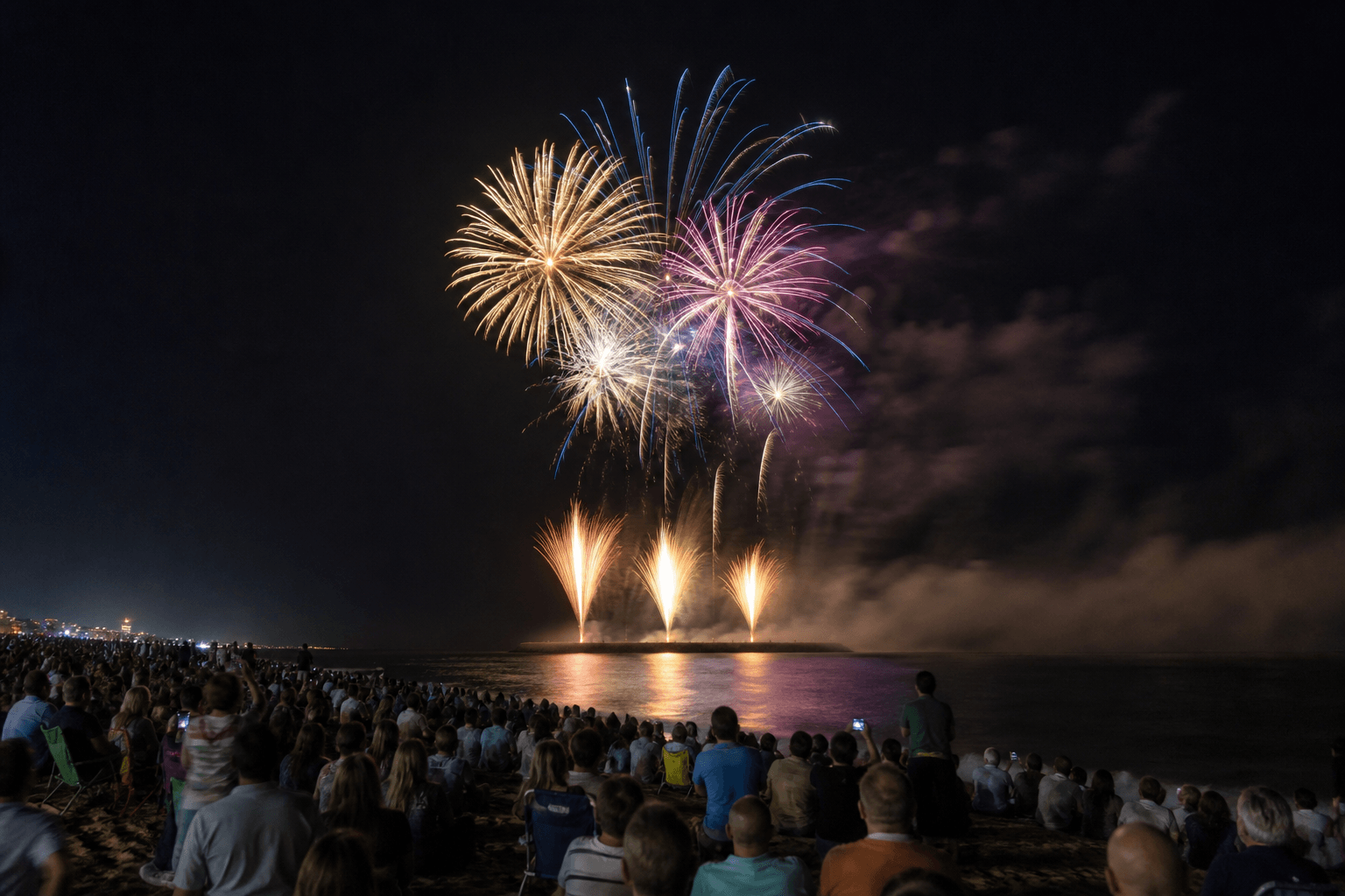 OC fireworks midweek pop-up: smaller crowds, same sky — Beach Blog photo, Ocean City, Maryland