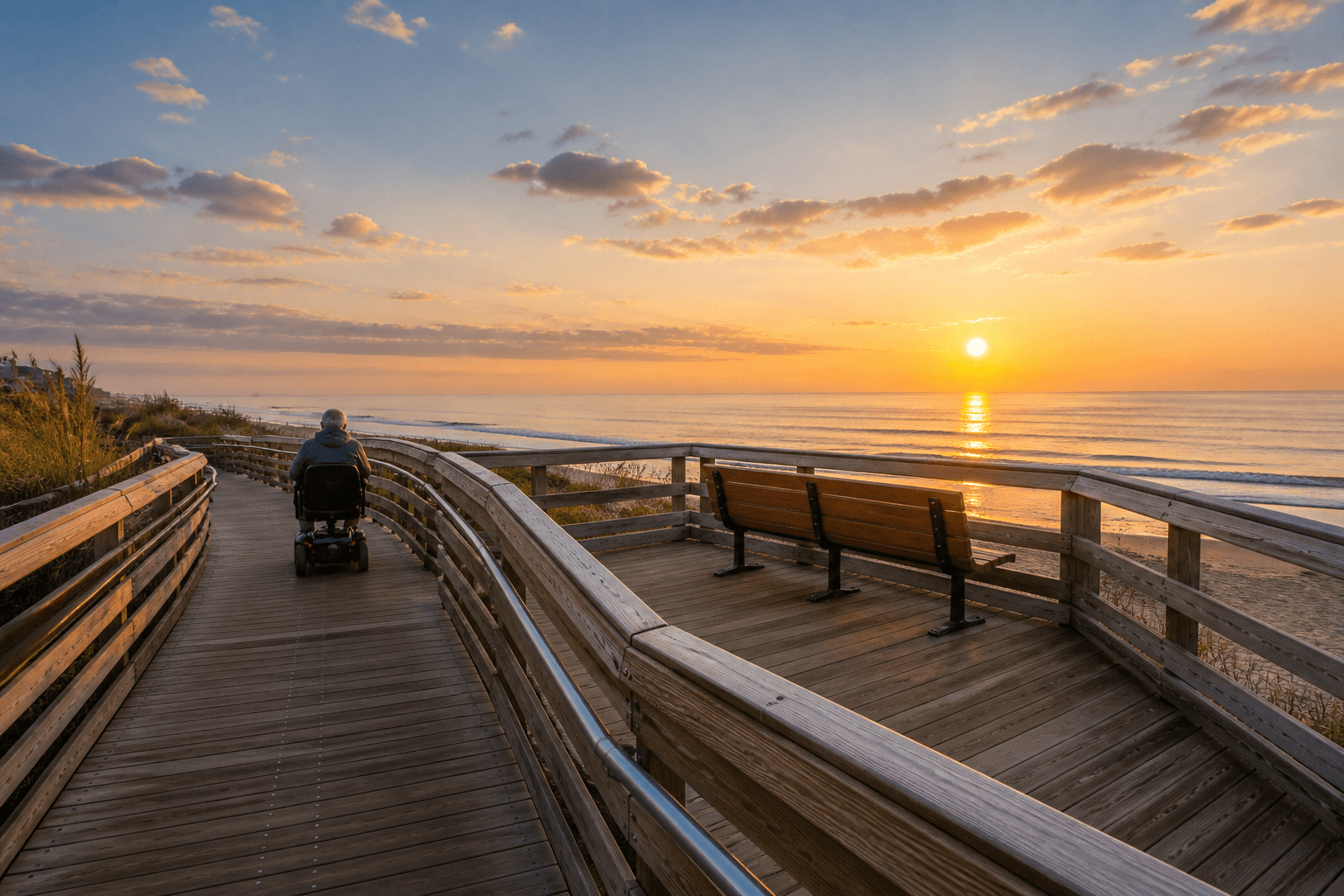 Ocean City accessible sunrise outing: make the morning easier from the start — Beach Blog photo, Ocean City, Maryland