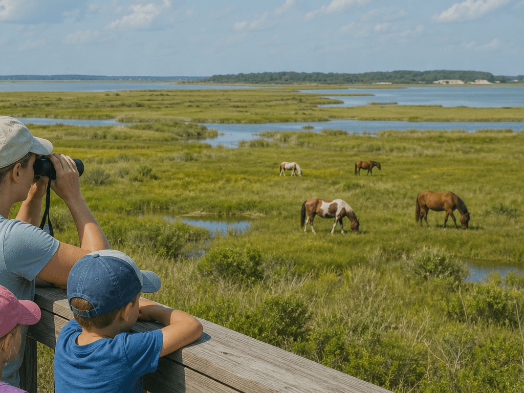 Ocean City to Assateague binoculars day trip: let distance do the work — supporting Beach Blog photo, Ocean City, Maryland