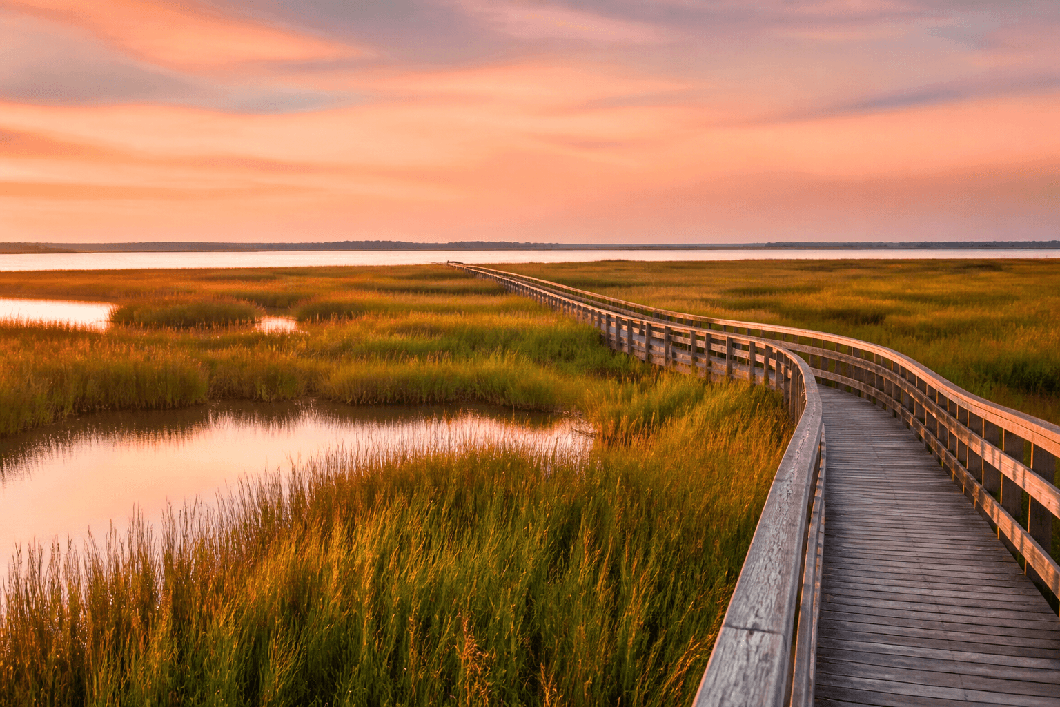 Ocean City to Assateague sunset marsh walk: let the light set the pace — Beach Blog photo, Ocean City, Maryland