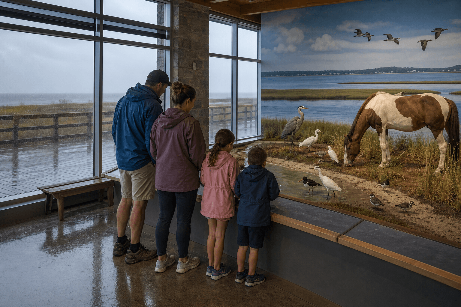 Ocean City to Assateague visitor-center rain plan: let the exhibits take over — Beach Blog photo, Ocean City, Maryland