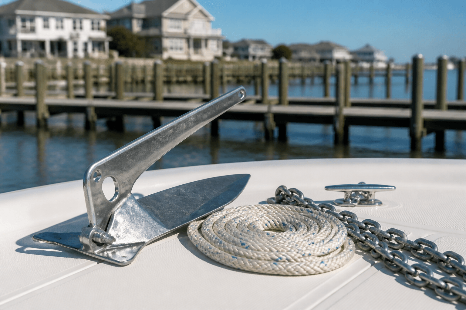 Ocean City bay boat anchor check: inspect it before the drift — Beach Blog photo, Ocean City, Maryland