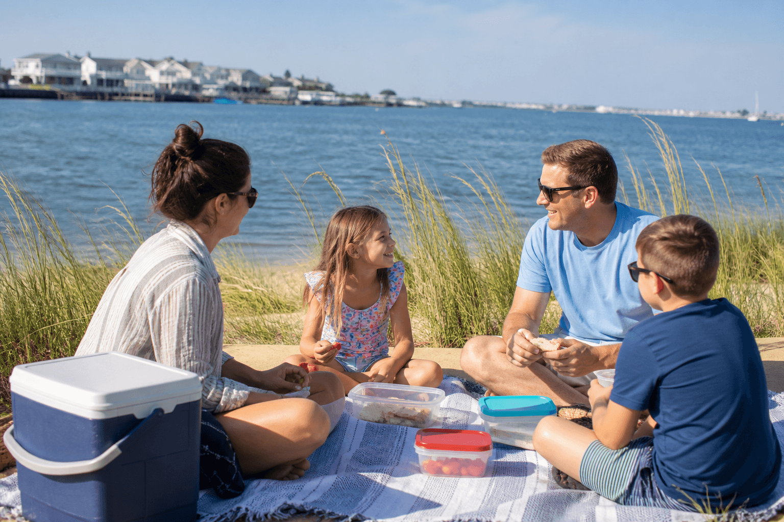 Ocean City bay picnic wind plan: enjoy lunch without chasing napkins — Beach Blog photo, Ocean City, Maryland