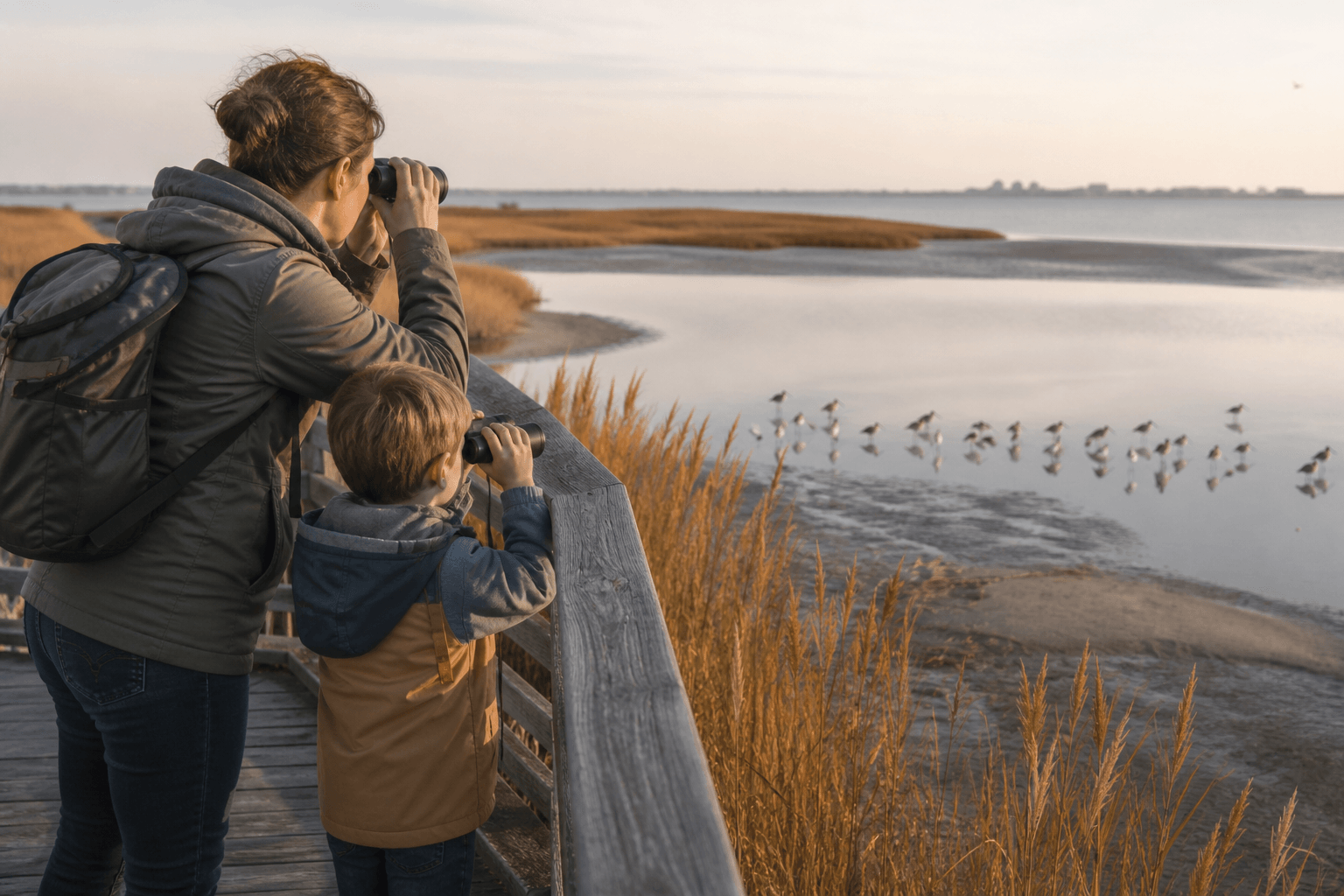 An easy bay-side bird walk in Ocean City for beginner families — Beach Blog photo, Ocean City, Maryland