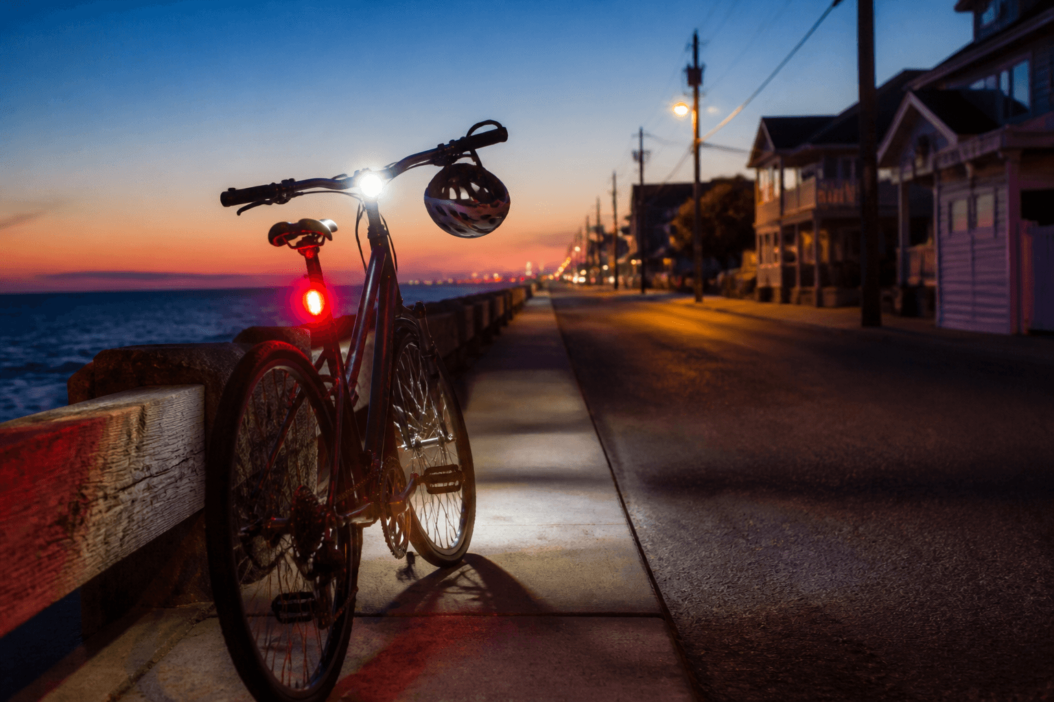 Ocean City bike evening light check: see and be seen — Beach Blog photo, Ocean City, Maryland