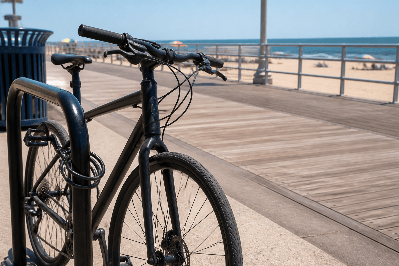 Ocean City bike lock and parking basics for vacation riders — Beach Blog photo, Ocean City, Maryland