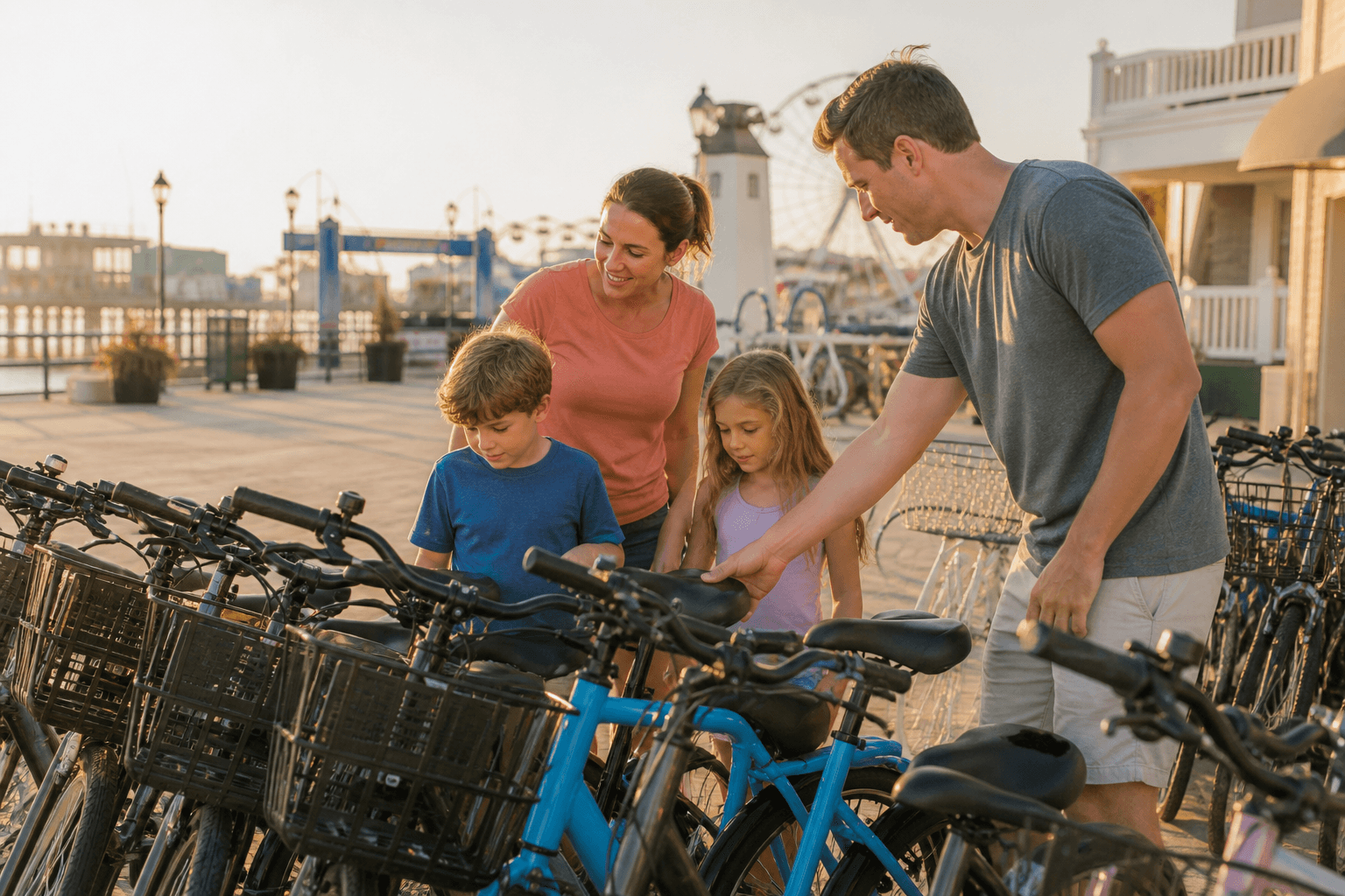 Ocean City family bike rental basics — Beach Blog photo, Ocean City, Maryland