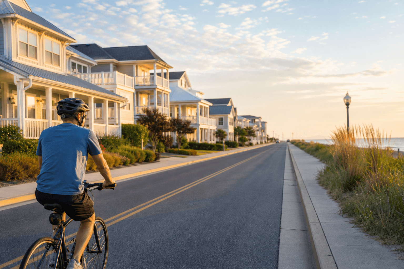 Ocean City biking quiet-street route: pick comfort over mileage — Beach Blog photo, Ocean City, Maryland