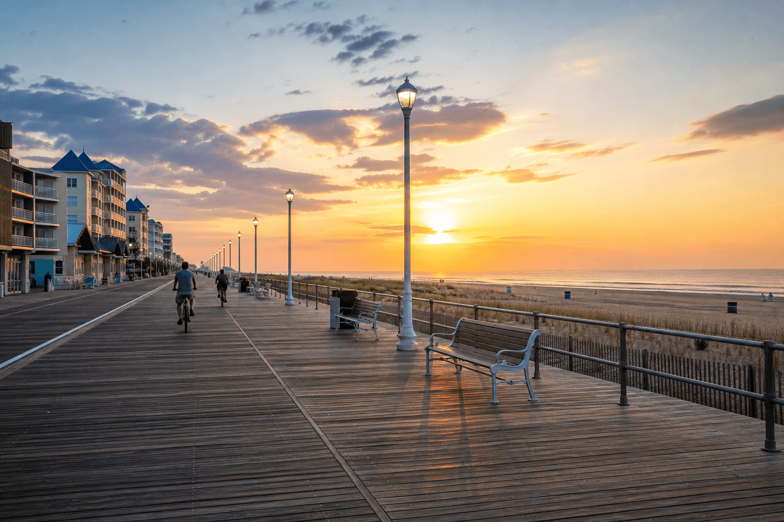 Ocean City Boardwalk morning photo loop: take the quiet lap first — Beach Blog photo, Ocean City, Maryland