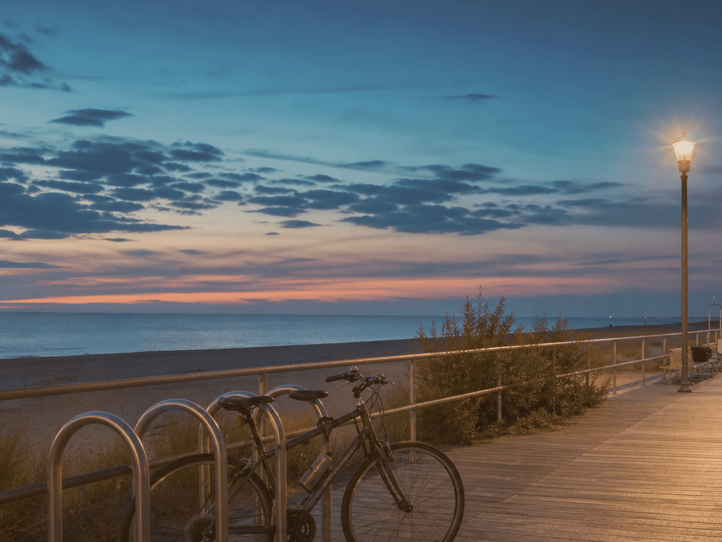Ocean City Boardwalk night bike decision: when to ride and when to walk — supporting Beach Blog photo, Ocean City, Maryland