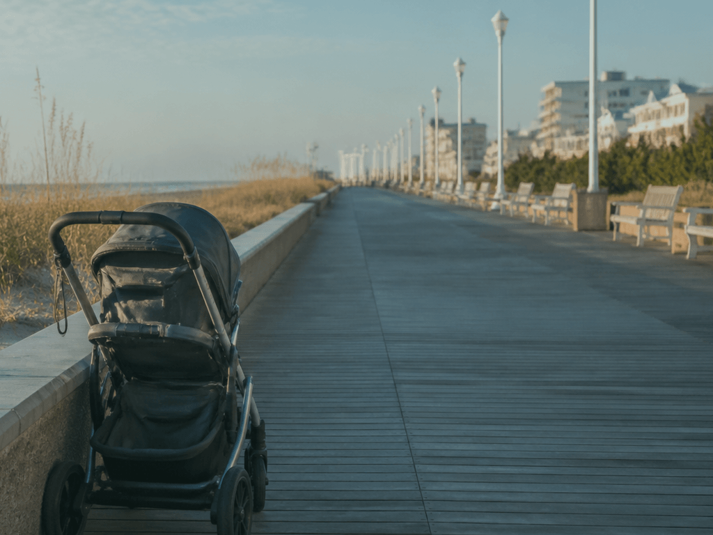 Ocean City Boardwalk stroller parking plan: stop without blocking the day — supporting Beach Blog photo, Ocean City, Maryland