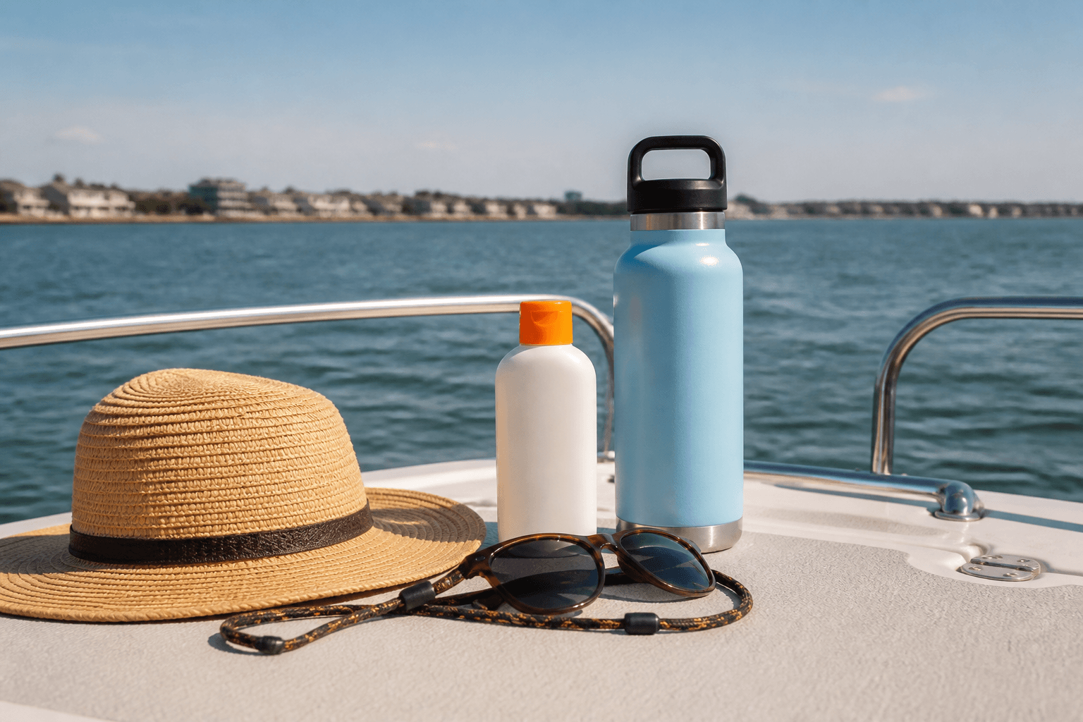 Ocean City boat-day sun protection plan: cover up before the glare — Beach Blog photo, Ocean City, Maryland