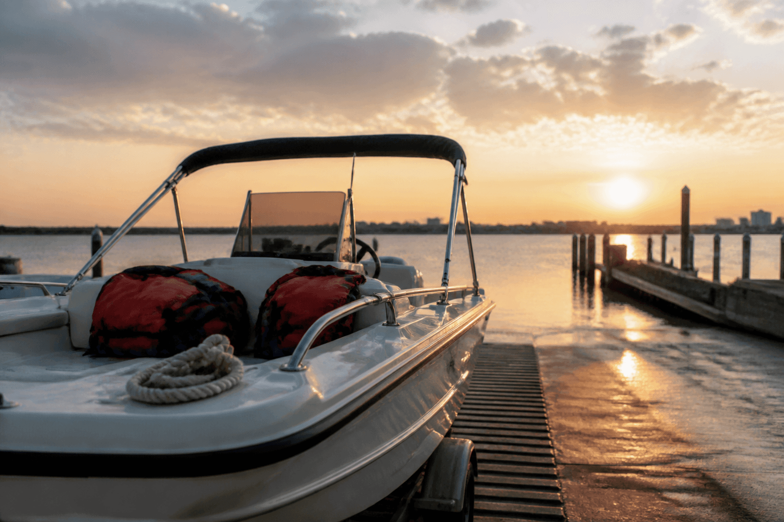 Ocean City boat-ramp launch check: stage the boat before the ramp — Beach Blog photo, Ocean City, Maryland