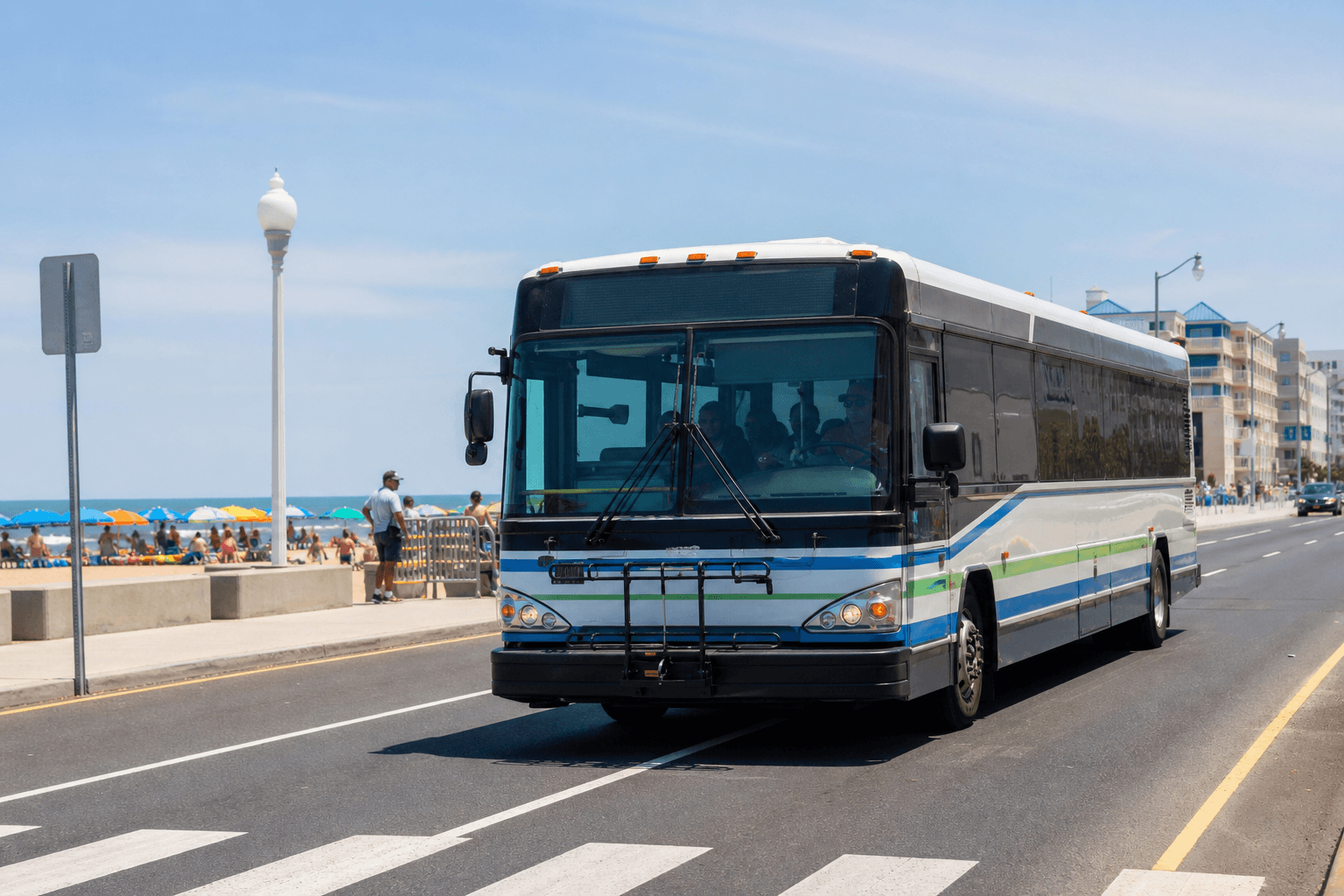 Ocean City bus beach-day route: make the return trip easy — Beach Blog photo, Ocean City, Maryland