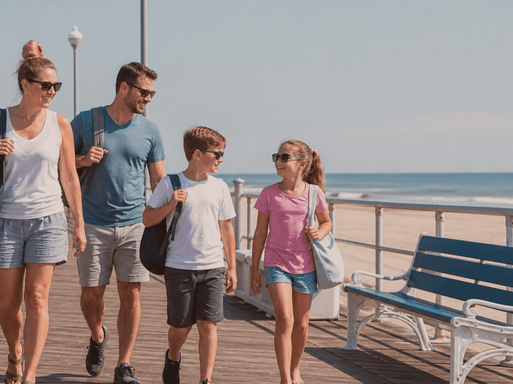 Ocean City car-free Boardwalk day: a realistic family route — supporting Beach Blog photo, Ocean City, Maryland