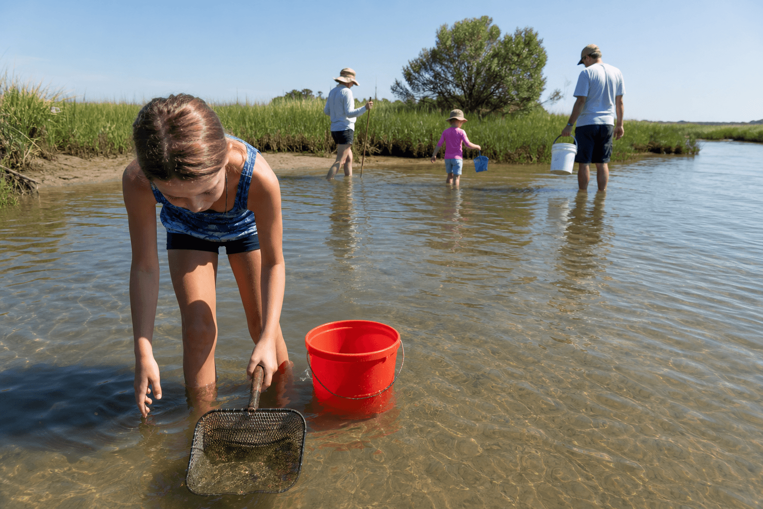 Ocean City clamming morning: fill a bucket before you chase flounder glory — Beach Blog photo, Ocean City, Maryland