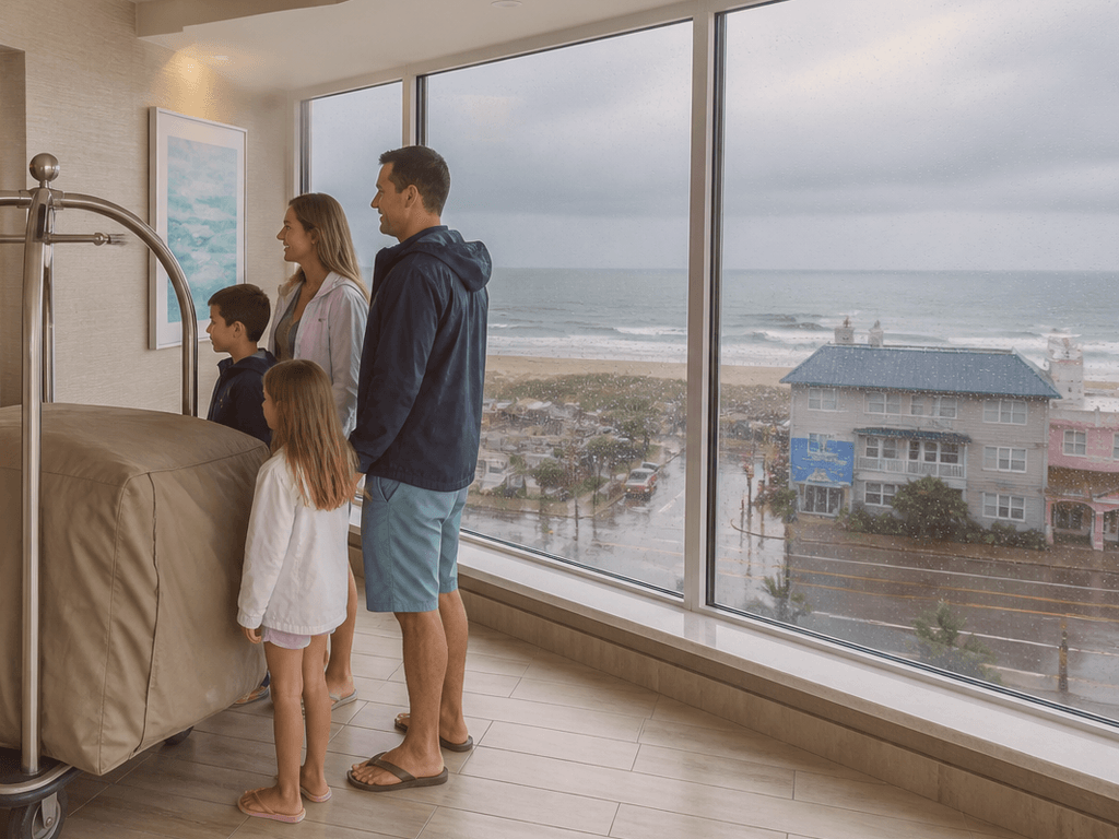 Ocean City condo elevator rain cart plan: make room for the next family — supporting Beach Blog photo, Ocean City, Maryland