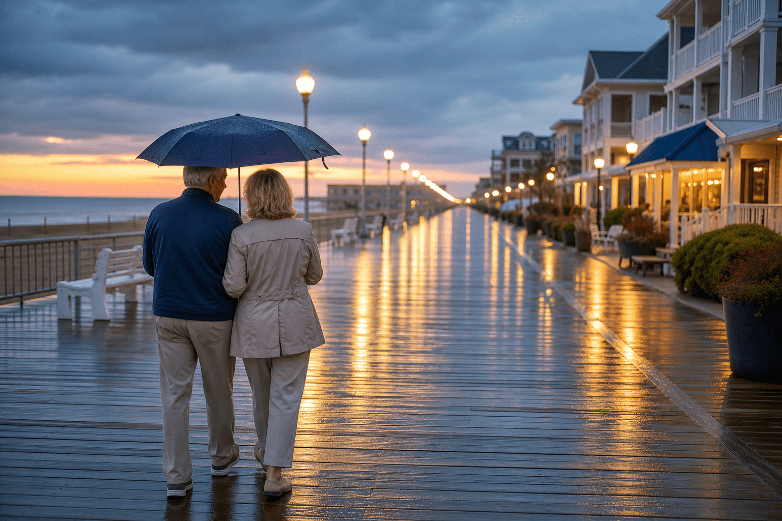 Ocean City couple rain-check date plan: keep the mood, lose the weather panic — Beach Blog photo, Ocean City, Maryland