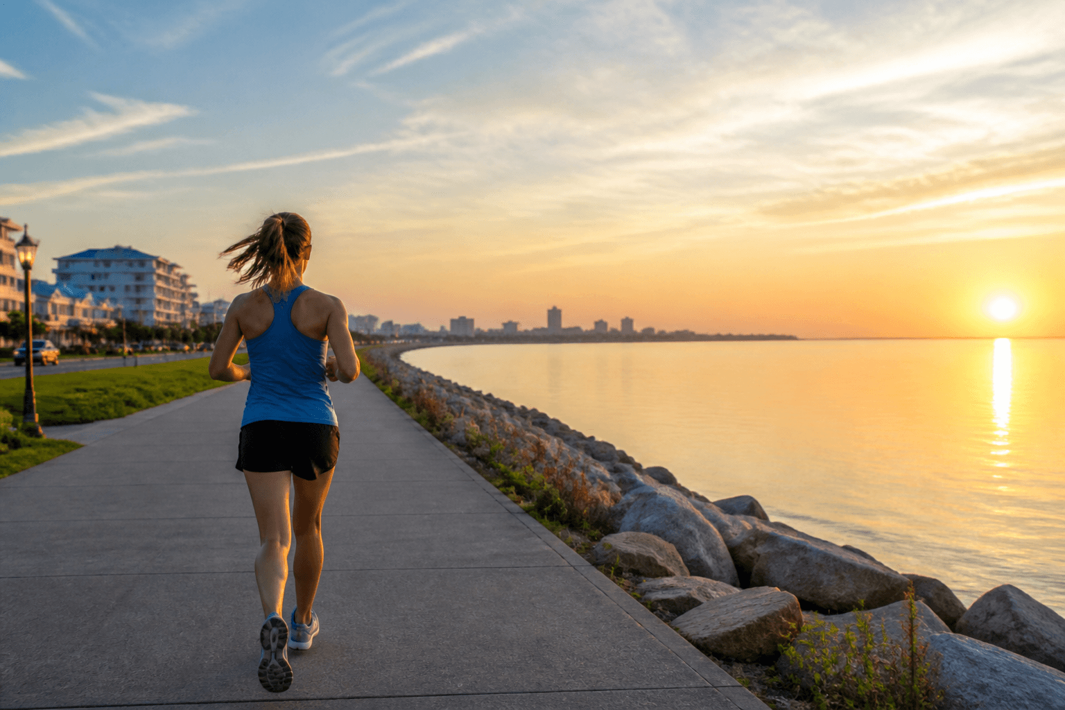 Ocean City early-morning bay run: a cooler route, not a race — Beach Blog photo, Ocean City, Maryland