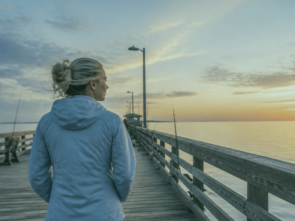 Ocean City early pier walk weather layer: dress for the breeze, not the forecast icon — supporting Beach Blog photo, Ocean City, Maryland