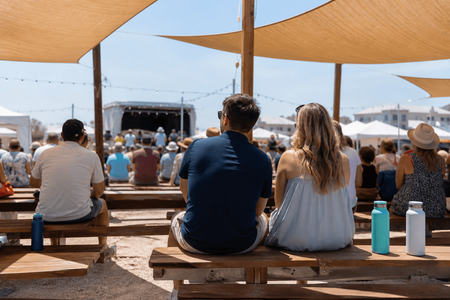 Ocean City event seat shade plan: make the midday stretch easier — Beach Blog photo, Ocean City, Maryland