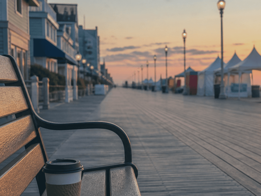 Ocean City event weekend morning escape: quiet beach before the footprint wakes — supporting Beach Blog photo, Ocean City, Maryland