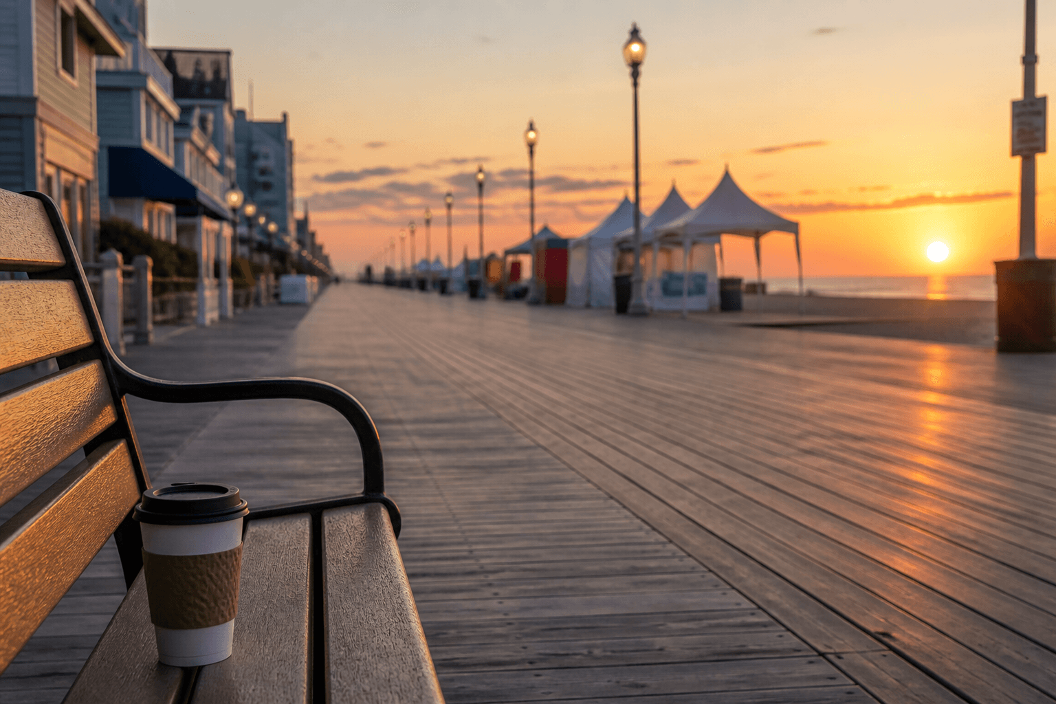 Ocean City event weekend morning escape: quiet beach before the footprint wakes — Beach Blog photo, Ocean City, Maryland