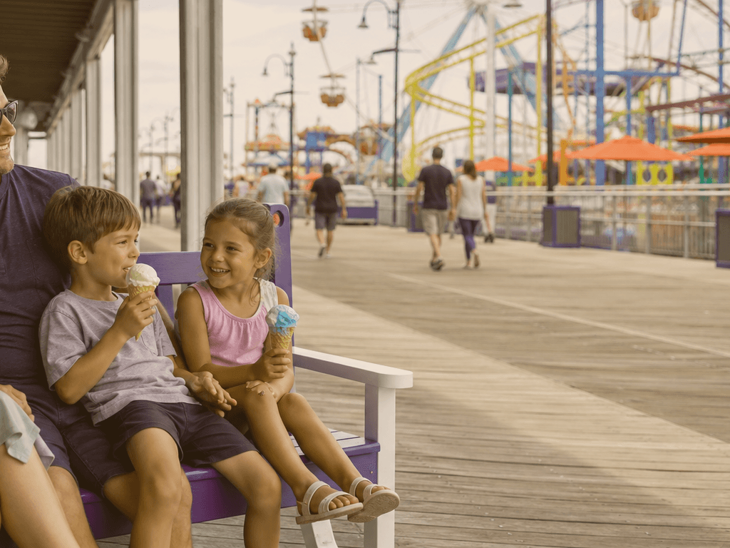 Ocean City family amusement ride break: quit while everyone is smiling — supporting Beach Blog photo, Ocean City, Maryland