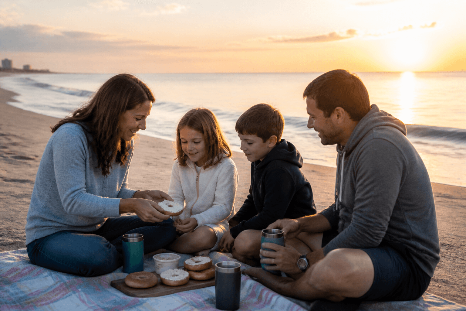 Ocean City family sunrise snack plan: a small start before the beach day — Beach Blog photo, Ocean City, Maryland