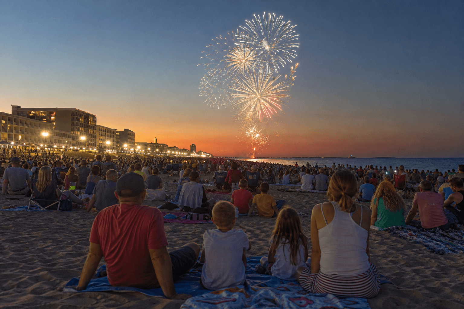 Ocean City fireworks night with kids — Beach Blog photo, Ocean City, Maryland