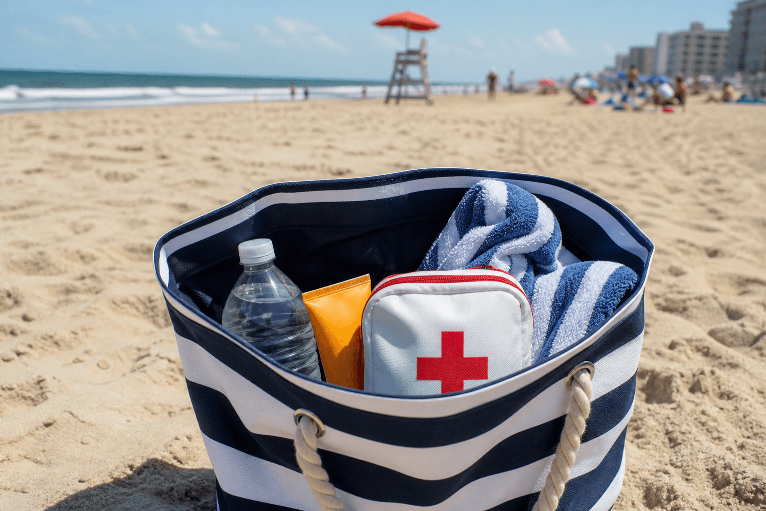 Ocean City first-aid beach bag: practical supplies, sensible limits — Beach Blog photo, Ocean City, Maryland