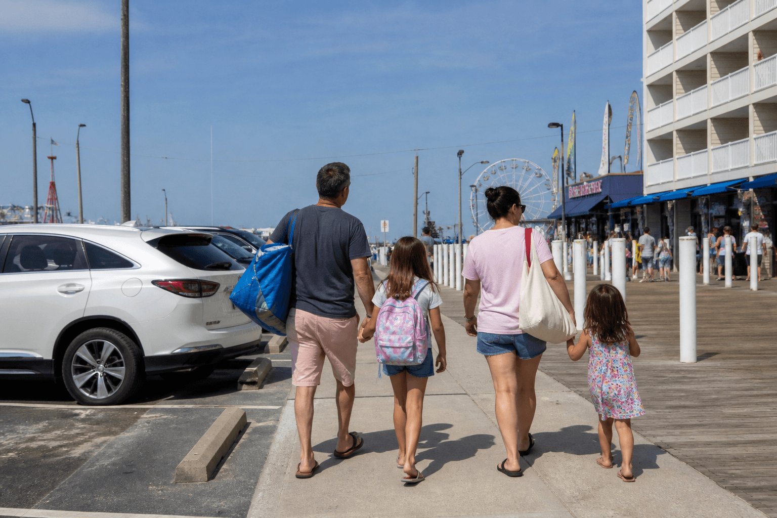 Ocean City first-time parking map: choose one base and stop circling — Beach Blog photo, Ocean City, Maryland