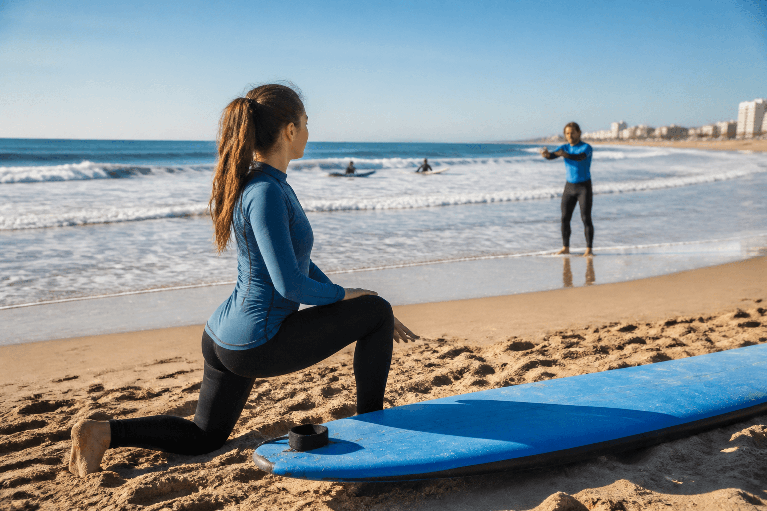 Ocean City first-time surf warmup: start your lesson ready to learn — Beach Blog photo, Ocean City, Maryland