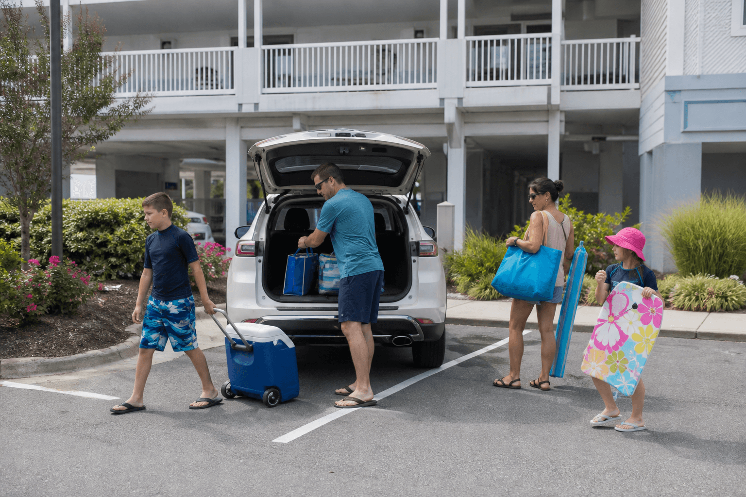 Ocean City condo guest parking plan before arrival — Beach Blog photo, Ocean City, Maryland